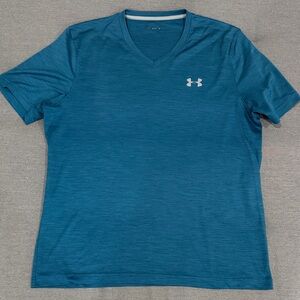 Under Armour Men's Teal V-Neck Tee